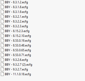BBY ecfg files
